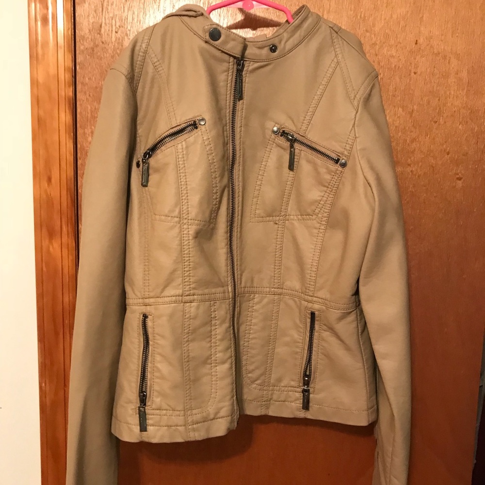 Nude Leather Jacket